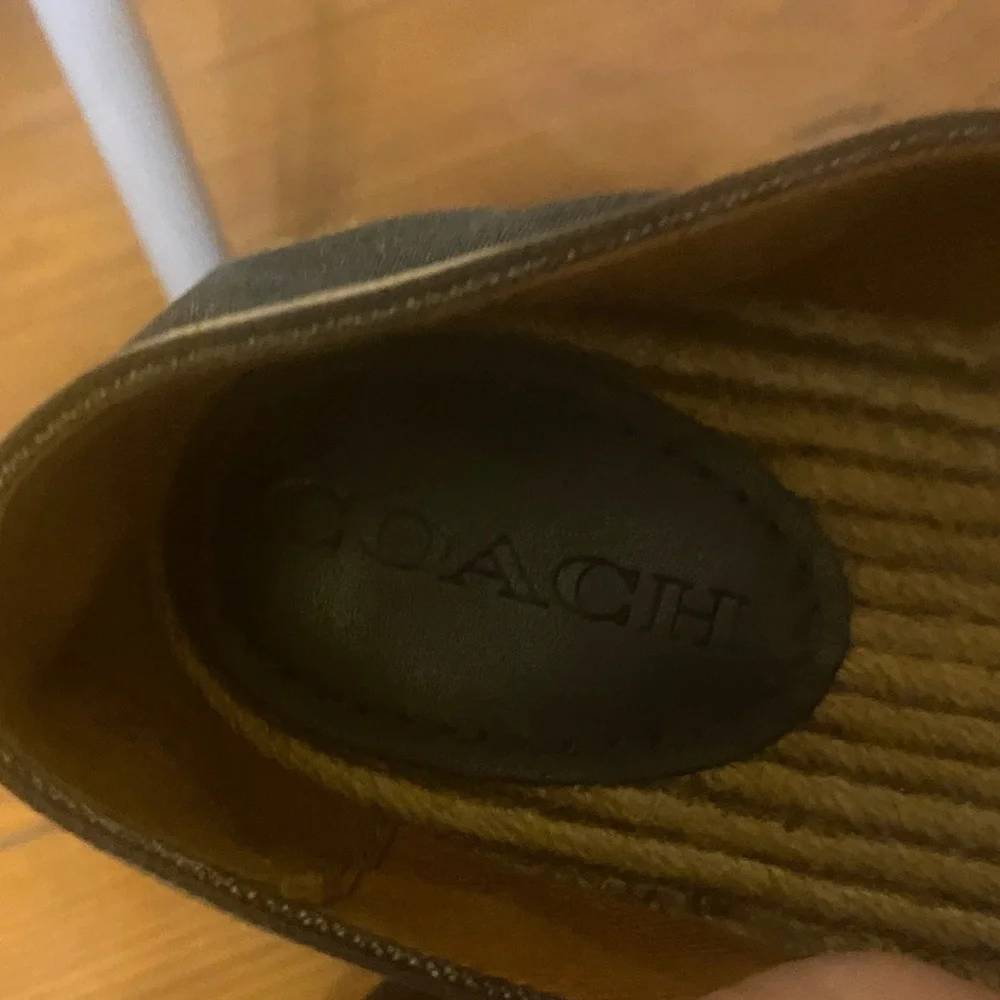 Coach Denim Espadrilles Blue Size 8.5